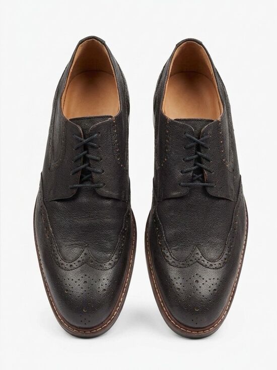 Cole Haan Other - Classic Men's Brogue Derby Shoes by Cole Haan in Black Leather Oxford Dress